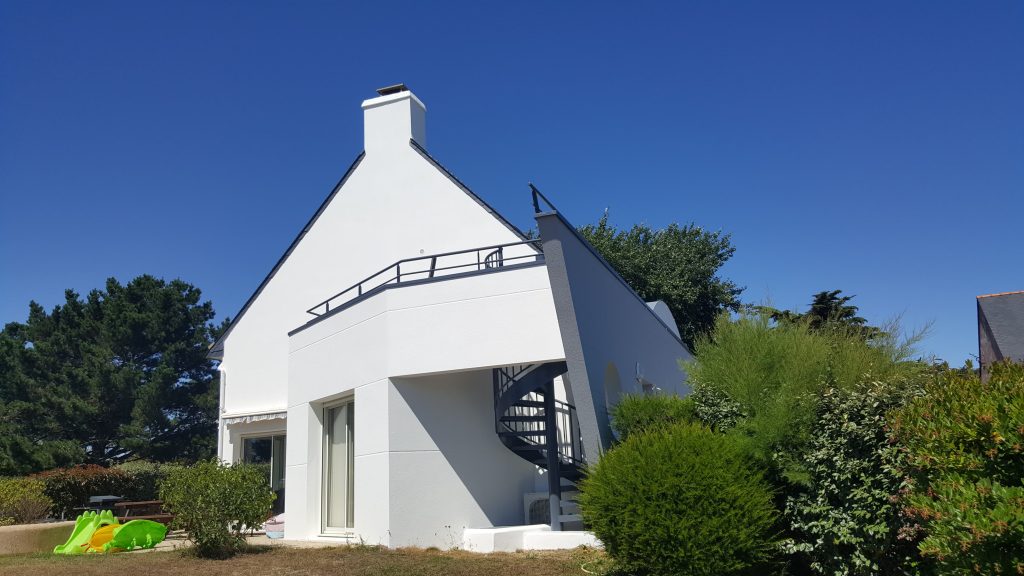 façade blanche maison architecte